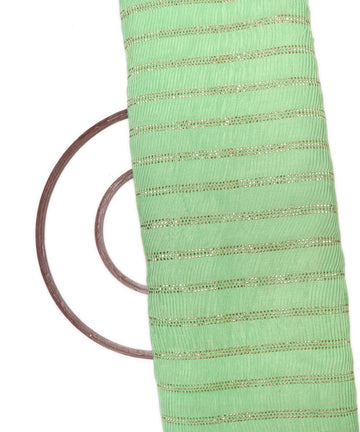 Buy Pleated Chinon Silk Fabric At Fabric Dekho
